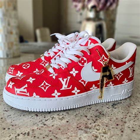 louis vuitton x supreme air force 1